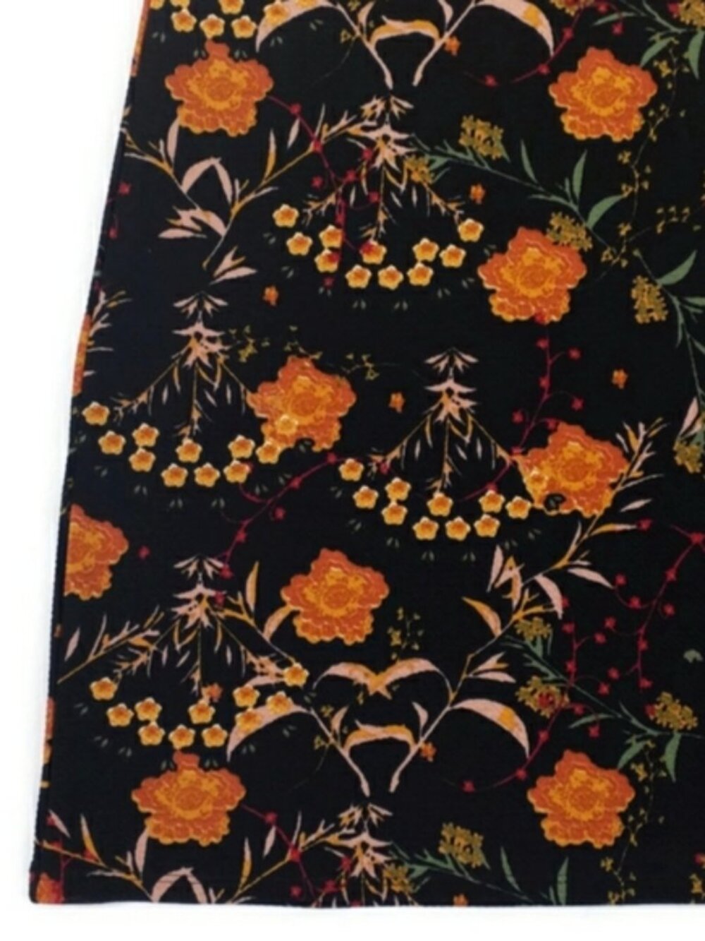 Harlow & Rose Criss Cross Neck Long Bell Sleeve Dress Womens Black Floral M NWT - Picture 9 of 15
